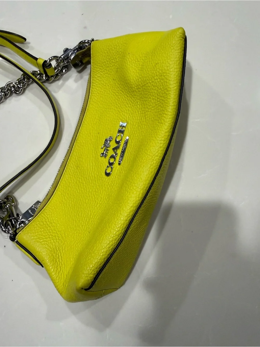Coach pebbled leather